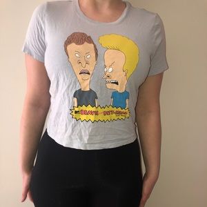 Beavis and Butthead Cropped Graphic tee